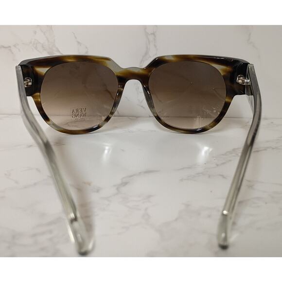 VERA WANG "Zoya" Brown/Black/Cream Womens Sunglasses - NEW - Picture 4 of 7